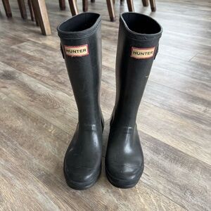 Hunter Original Classic Black Boots - Unisex Kids Boots